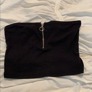 Zipper Crop Top